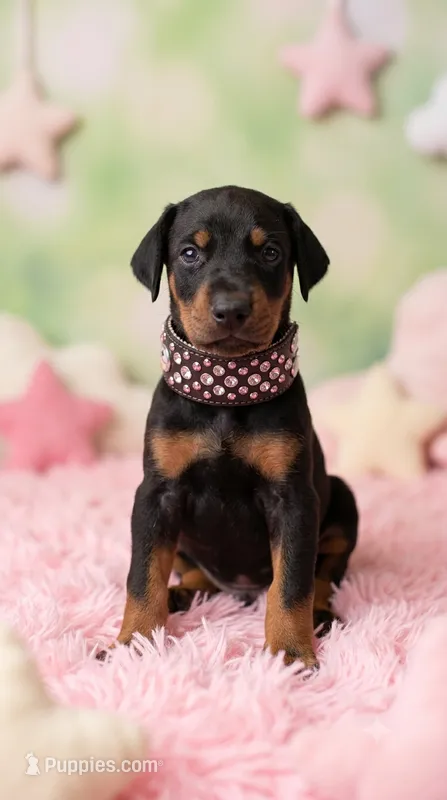 AKC Champion Bloodline - Puppy Storm – Doberman Pinscher puppy for sale in Beaumont, TX
