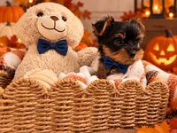 Blue AKC Yorkie, a male Yorkshire Terrier for sale in Corona, CA – 3 of 4