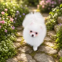 White male , a male Pomeranian for sale in Bourbonnais, IL – 1 of 3