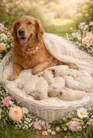 Lady4, a female Golden Retriever and English Cream Golden Retriever for sale in Texas City, TX – Photo 4 of 5