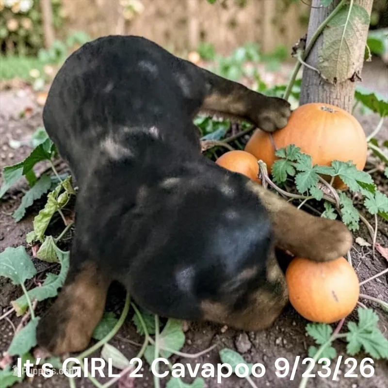 Merle Tan GIRL – Cavapoo puppy for sale in Montpelier, OH