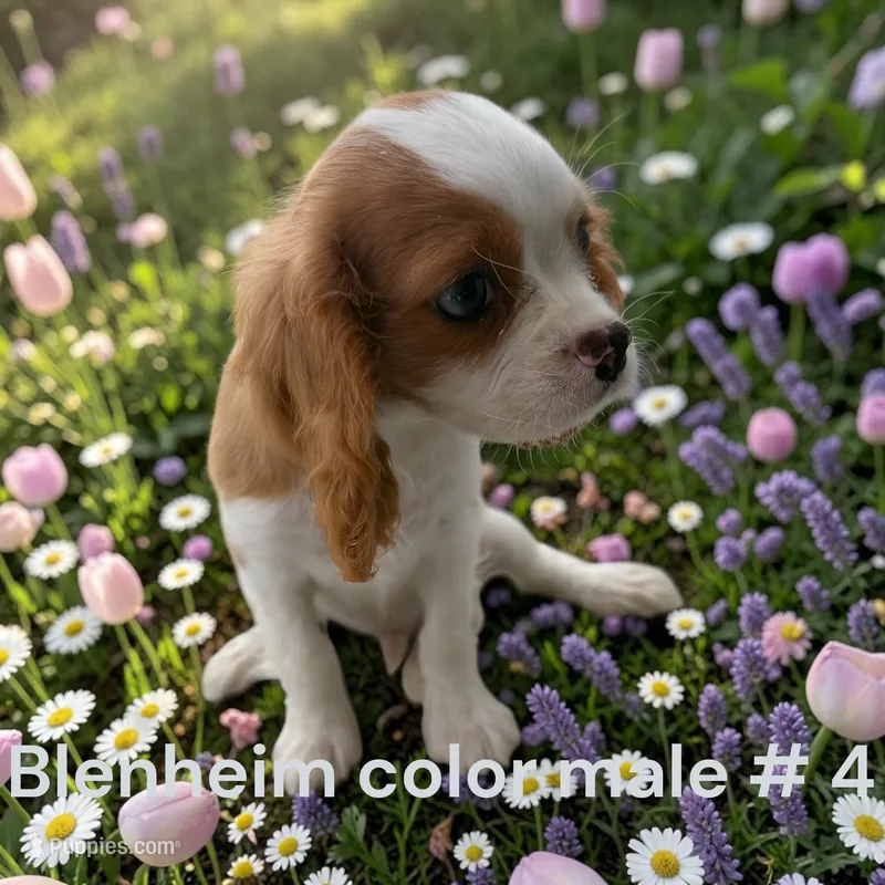 Blenheim #4 – Cavalier King Charles Spaniel puppy for sale in Montpelier, OH