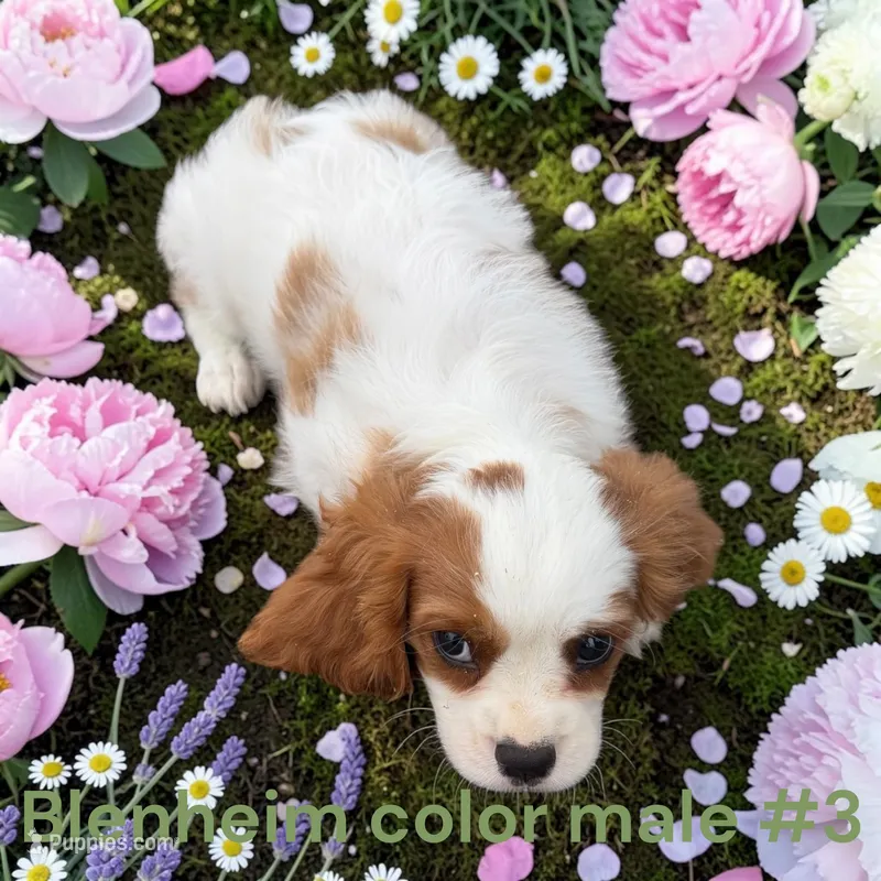 Blenheim #3 – Cavalier King Charles Spaniel puppy for sale in Montpelier, OH