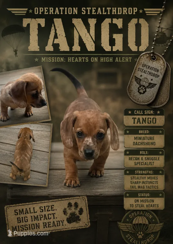 Tango – Miniature Dachshund puppy for sale in Grayling, MI