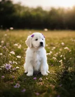 AKC English Cream Golden Retriever- Ginger, a female English Cream Golden Retriever for sale in Puyallup, WA – 4 of 9