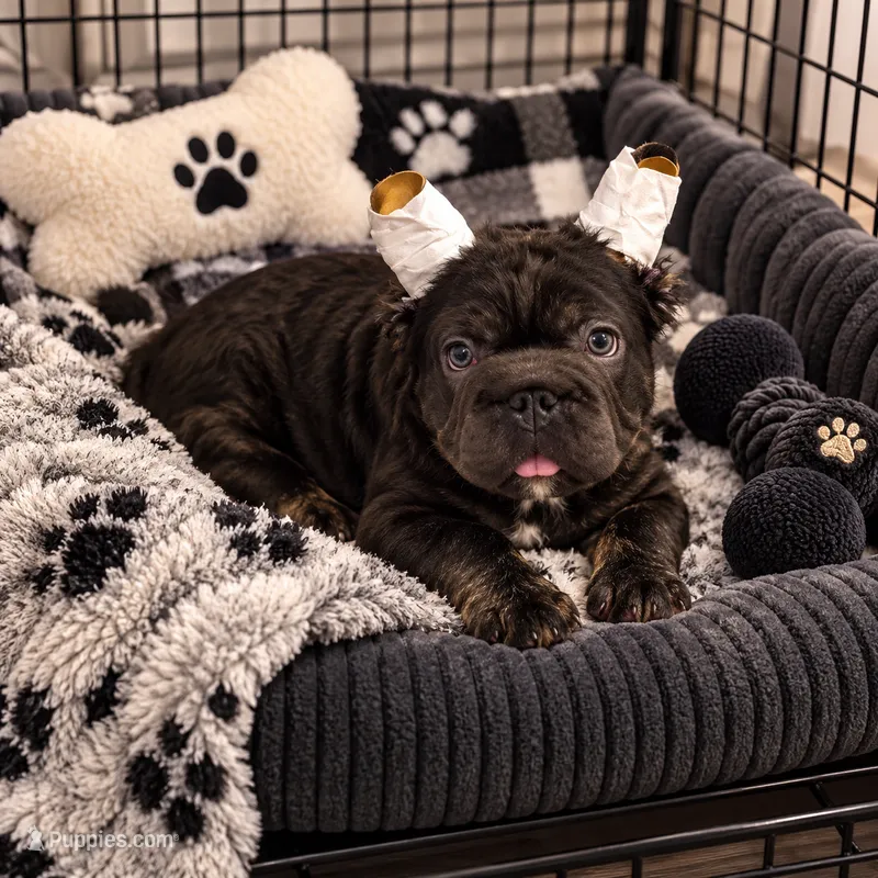 Fluffy Big Rope Blue and Tan  – French Bulldog puppy for sale in Port Saint Lucie, FL
