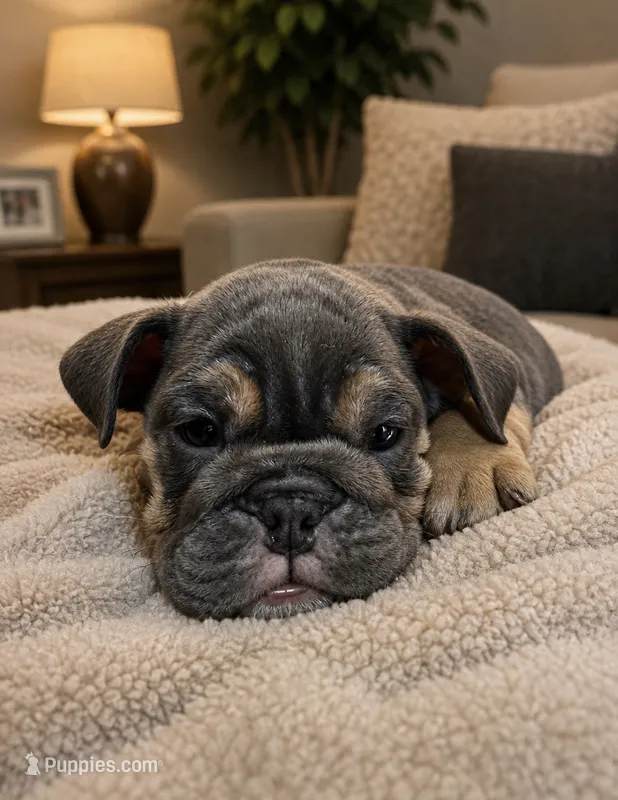 Blue baby – English Bulldog puppy for sale in Clymer, PA