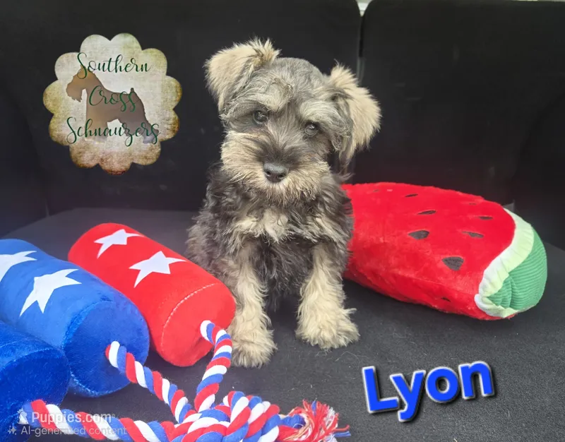 Lyon – Miniature Schnauzer puppy for sale in New Boston, TX