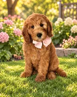 Suki - F1b Medium, a female Goldendoodle and Miniature Goldendoodle for sale in Austin, TX – 1 of 1
