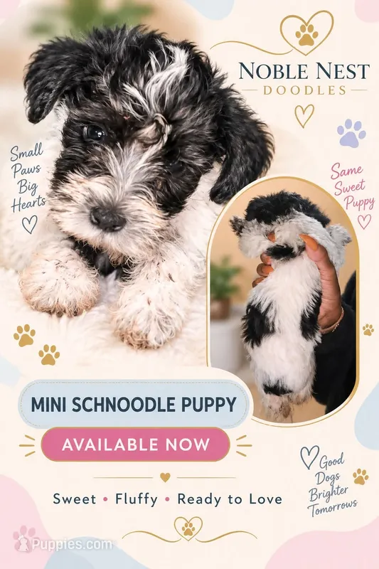 PARTI SCHNOODLE MALE – Schnoodle puppy for sale in Locust Grove, GA