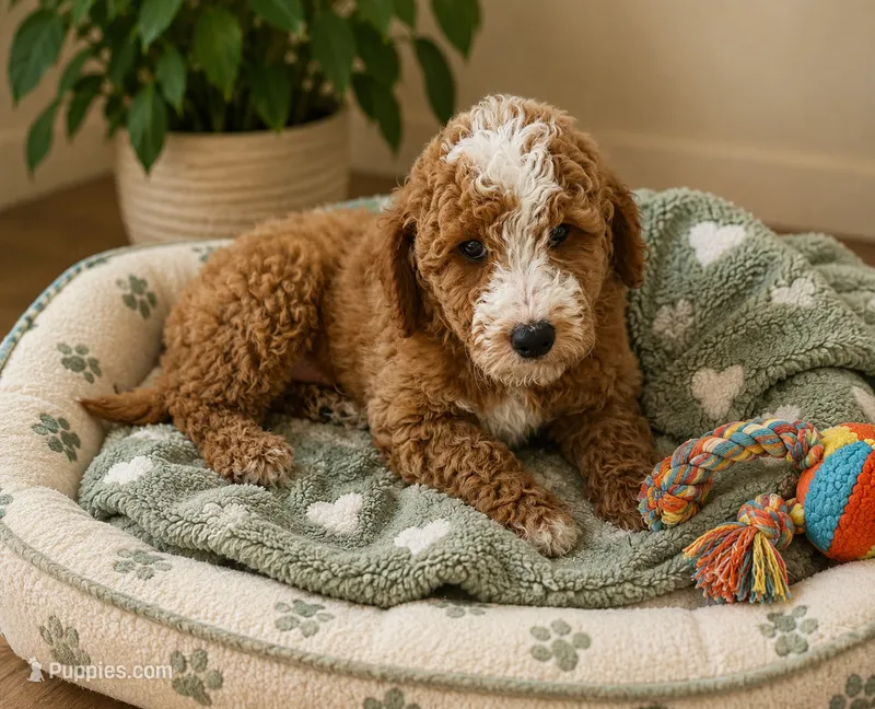 Cooper – Miniature Goldendoodle puppy for sale in Mosinee, WI