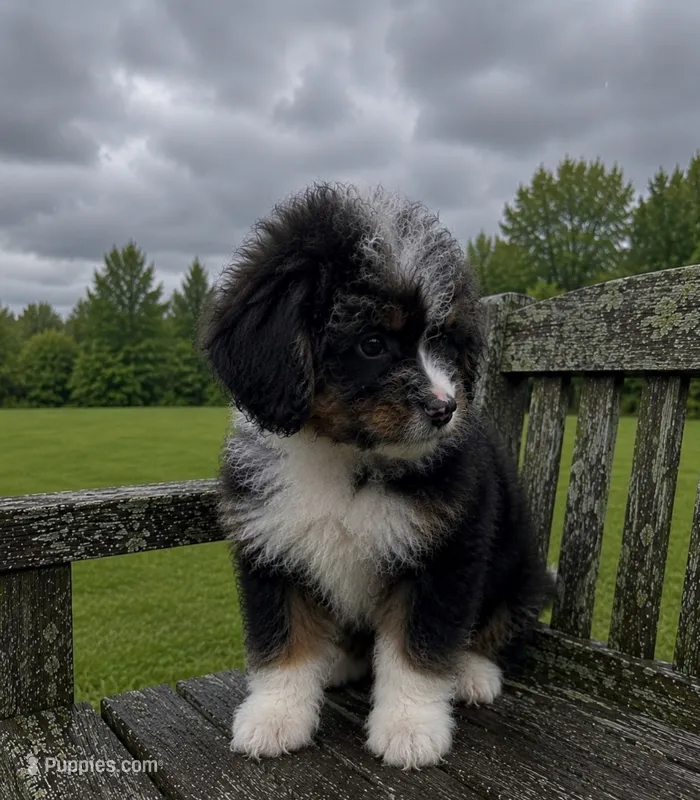Jax  – Miniature Bernedoodle puppy for sale in Westborough, MA