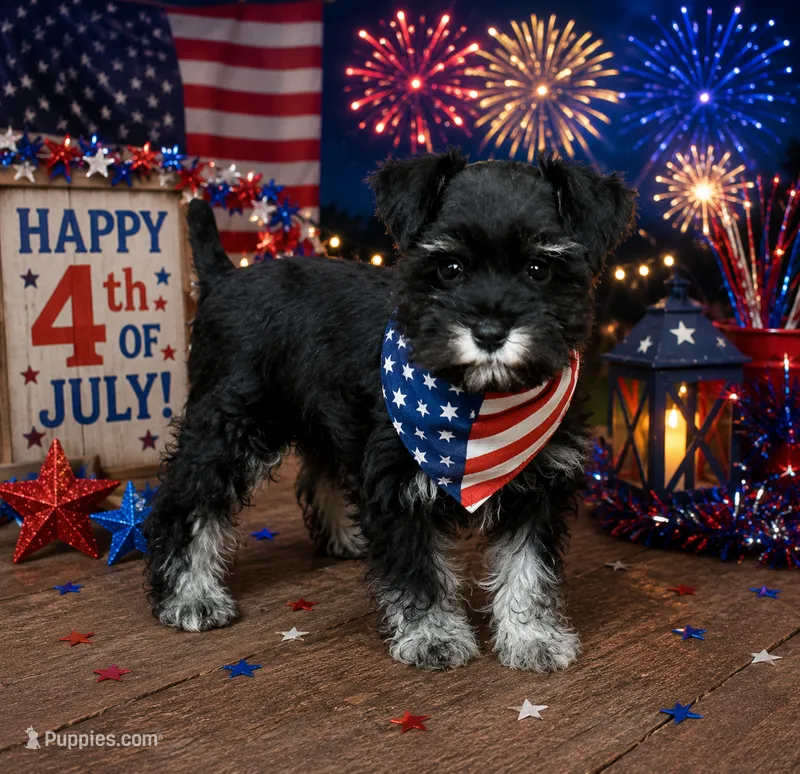 CP AKC Toy Pink – Miniature Schnauzer puppy for sale in Benson, NC
