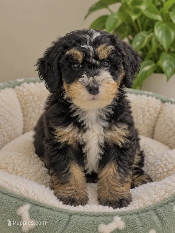 Louie – Miniature Bernedoodle puppy for sale in Gurnee, IL
