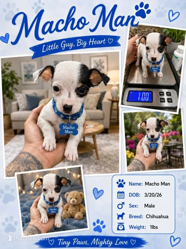 MACHO MAN – Chihuahua puppy for sale in Cypress, TX
