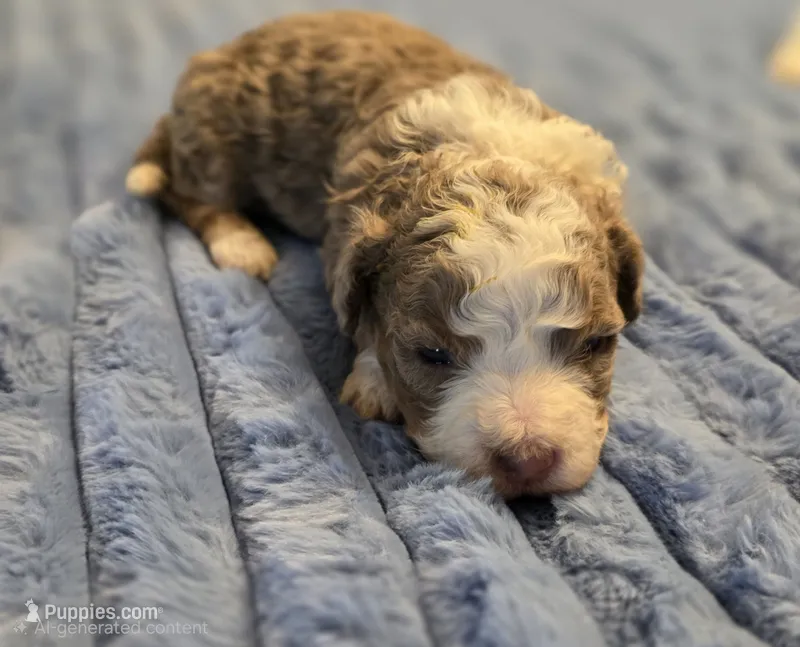 F1b Dolly – Miniature Bernedoodle puppy for sale in Goshen, IN