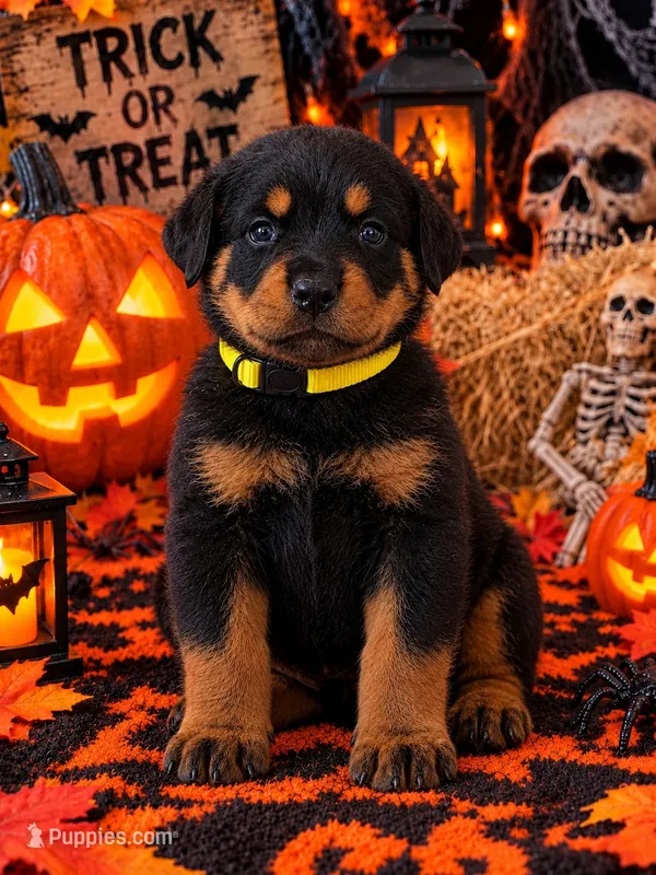 Yellow collar  – Rottweiler puppy for sale in Hudson, FL