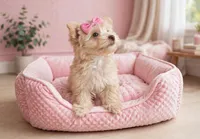 JAZZ- brown nose and light eyes, a female Maltipoo and Morkie for sale in San Marcos, TX – 3 of 3