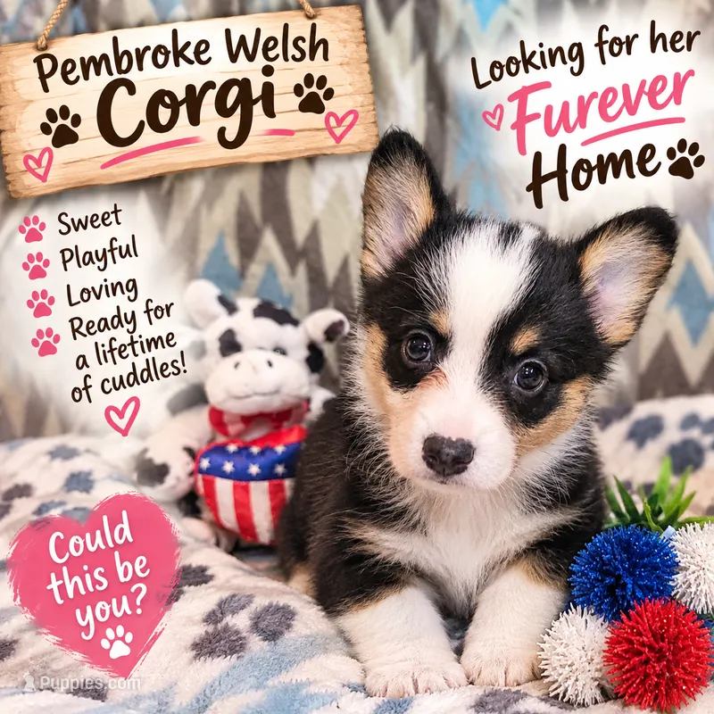 Cheyenne  – Pembroke Welsh Corgi puppy for sale in Ben Wheeler, TX