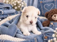 Dolly- Toy Wheaten, a female Miniature Schnauzer for sale in Tremonton, UT – 3 of 3