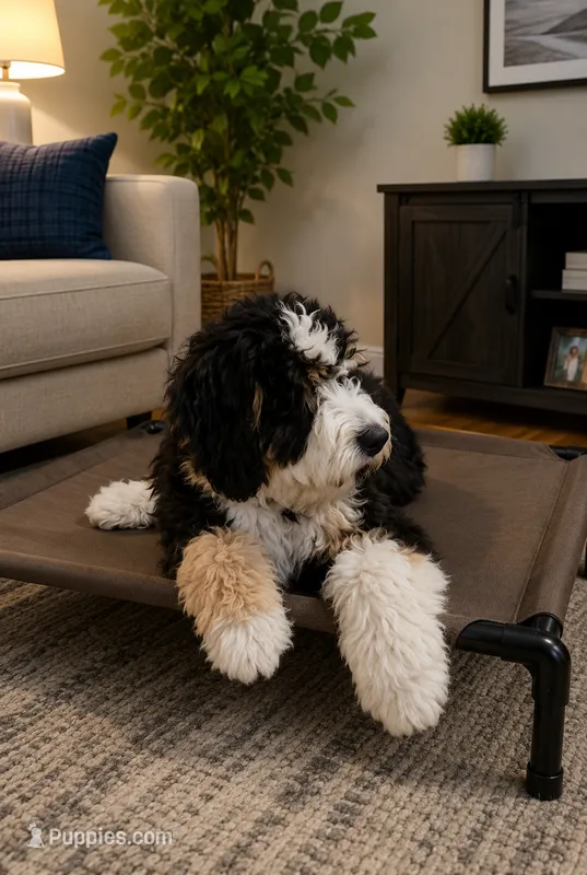 Liliana – Miniature Bernedoodle puppy for sale in Wauconda, IL