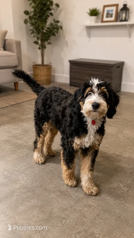 Liliana  – Miniature Bernedoodle puppy for sale in Wauconda, IL