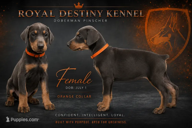Orange Dobie – Doberman Pinscher puppy for sale in Ludowici, GA
