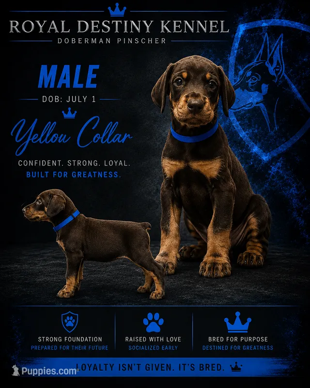 Blue Dobie  – Doberman Pinscher puppy for sale in Ludowici, GA