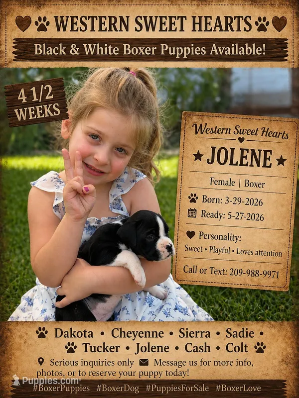 Jolene- AKC-Female – Boxer puppy for sale in Turlock, CA