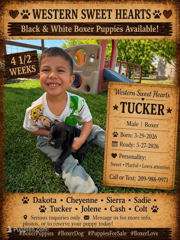 Tucker- AKC-Male – Boxer puppy for sale in Turlock, CA