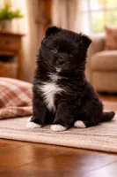 Shadow, a male Pomsky for sale in Clare, MI – Photo 1 of 2