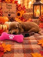 Jessie - Brown Collar F1b GD, a female Goldendoodle for sale in Carrollton, GA – 2 of 3