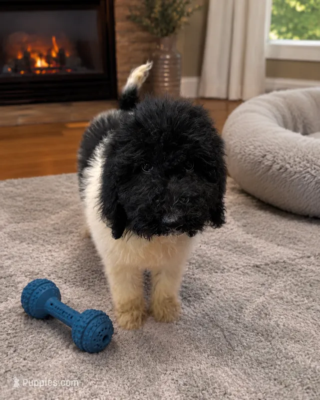 Hank Brown Collar Poo – Poodle - Multi-Colored Standard puppy for sale in Carrollton, GA