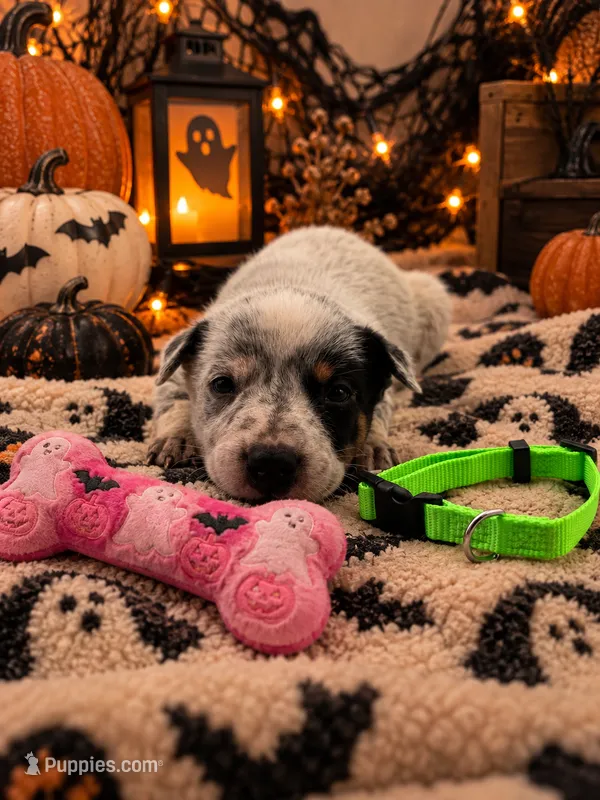 Whiskey - Green Collar – Australian Cattle Dog puppy for sale in Carrollton, GA
