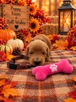 Jessie - Brown Collar F1b GD, a female Goldendoodle for sale in Carrollton, GA – 1 of 3