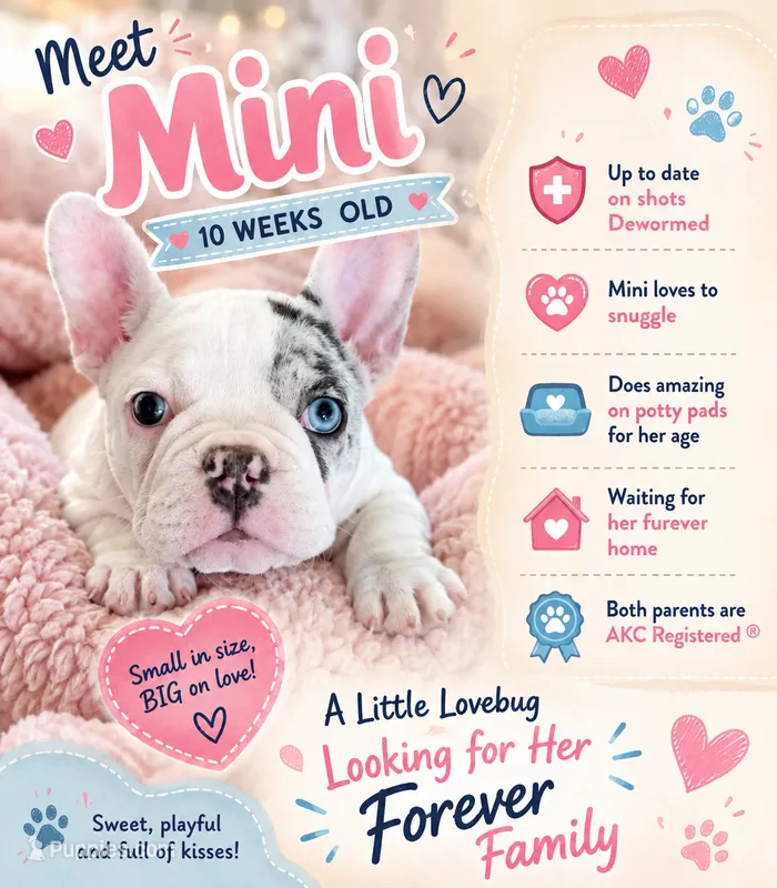 Mini  – French Bulldog puppy for sale in Peoria, IL