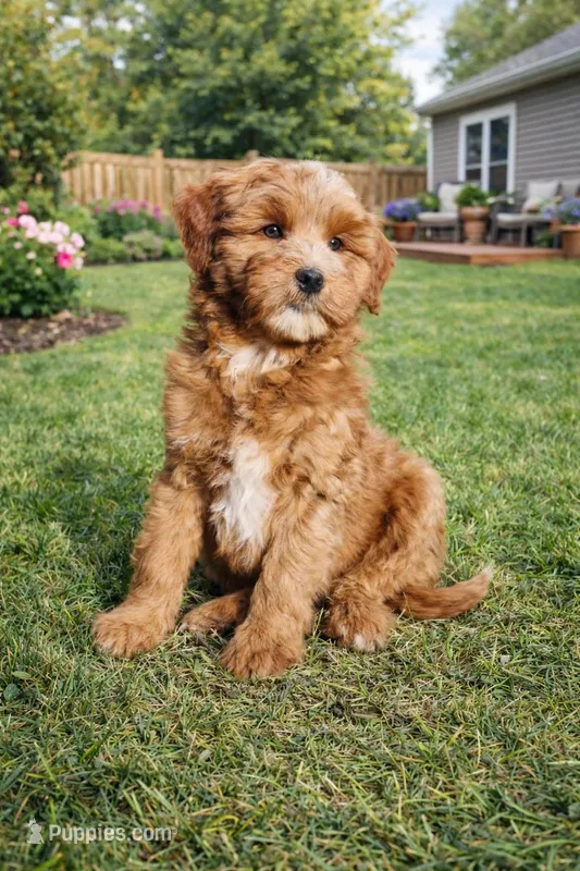 Blitzen, a male Golden Mountain Doodle for sale in Zumbro Falls, MN – Photo 1 of 1