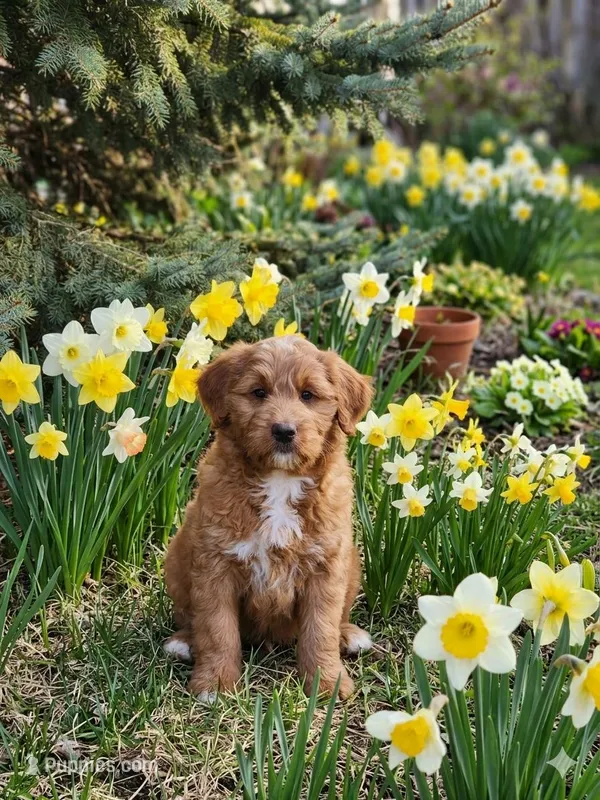 Noel – Golden Mountain Doodle puppy for sale in Zumbro Falls, MN