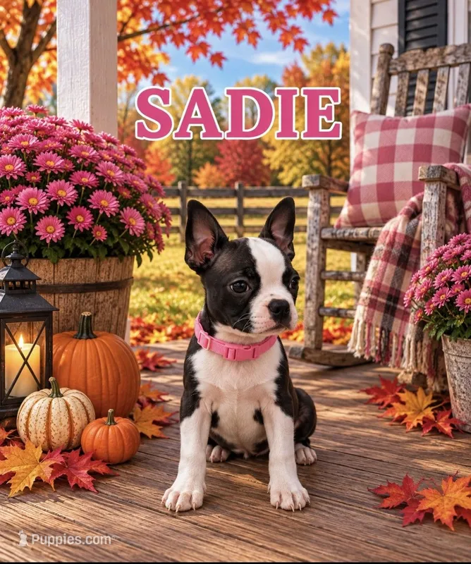 Sadie – Boston Terrier puppy for sale in Plainfield, IN