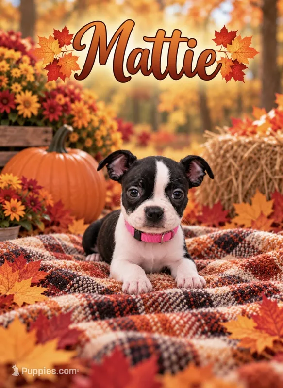 Mattie – Boston Terrier puppy for sale in Plainfield, IN