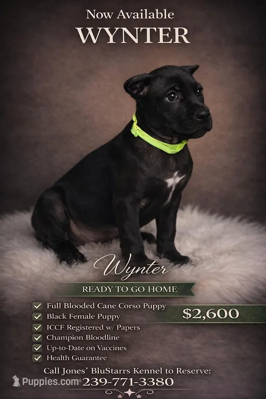 Wynter – Cane Corso puppy for sale in Anderson, IN