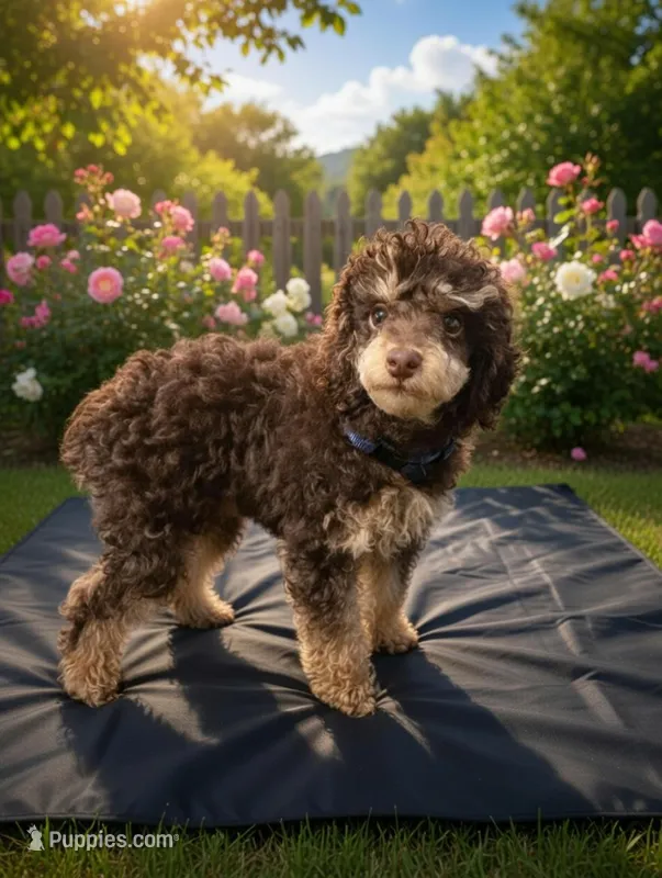 AKC 💯 CLEAR🧬 BROWN PHANTOM – Poodle - Toy  puppy for sale in Dallas, TX