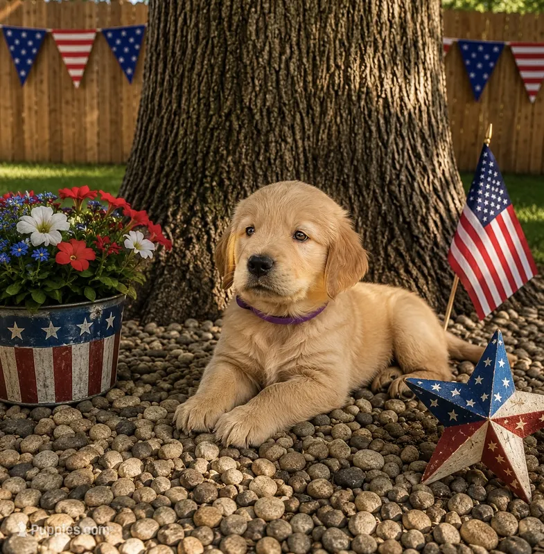 Banana, a.k.a. purple collar – Golden Retriever puppy for sale in McConnellsburg, PA