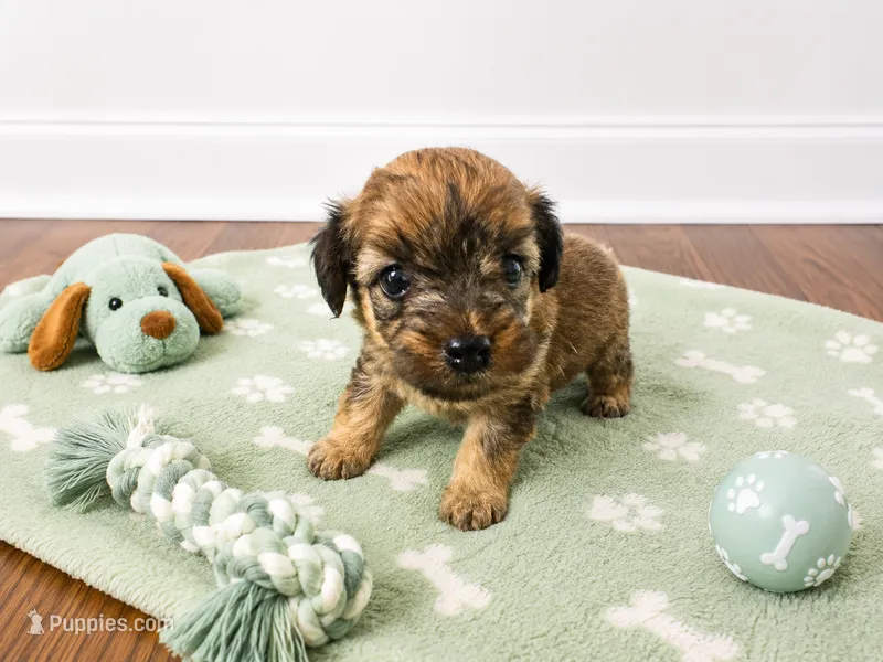 Yorkiepoo boy green  – Yorkshire Terrier, Poodle - Toy  puppy for sale in Selmer, TN