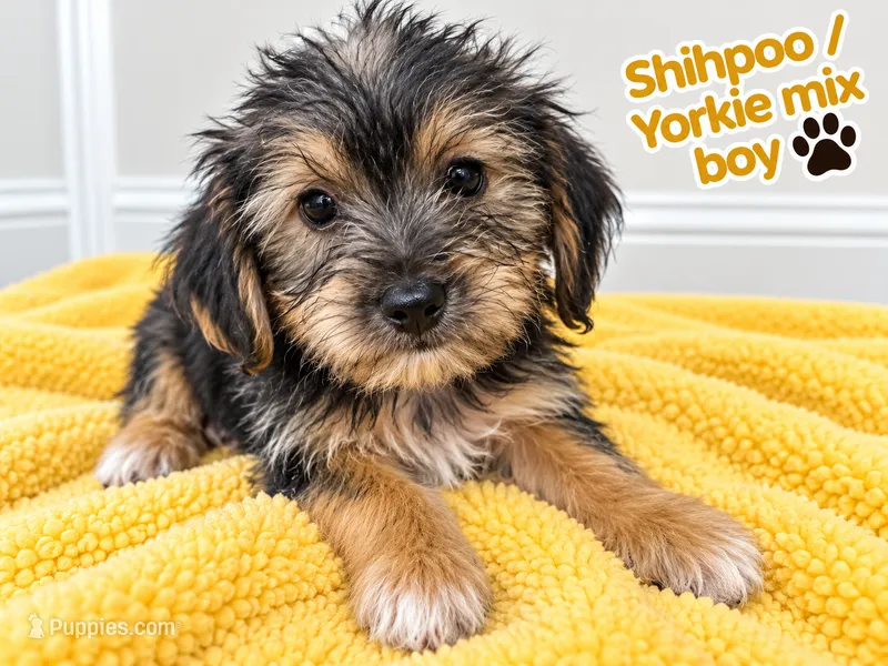 Yellow boy  – Shihpoo, Yorkshire Terrier puppy for sale in Selmer, TN