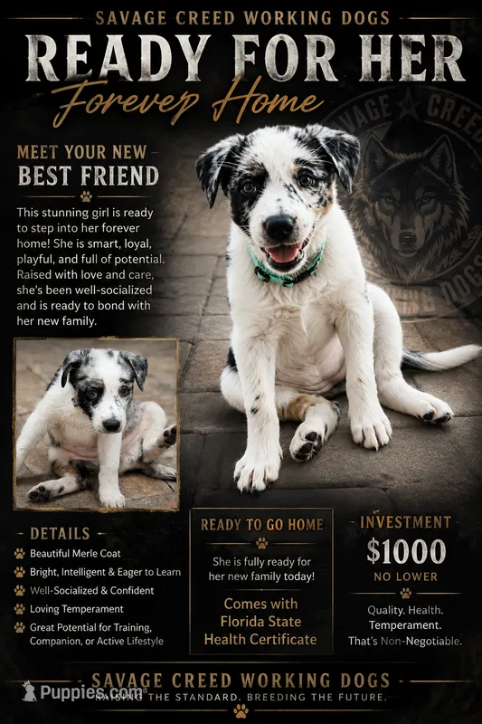 Havana  – Australian Cattle Dog, Australian Shepherd puppy for sale in Clermont, FL