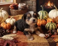 Parti factor, a female Yorkshire Terrier for sale in Lovely, KY – 2 of 2