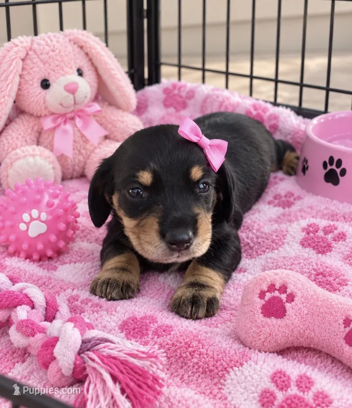 Zaia Smooth coat – Miniature Dachshund puppy for sale in New Port Richey, FL