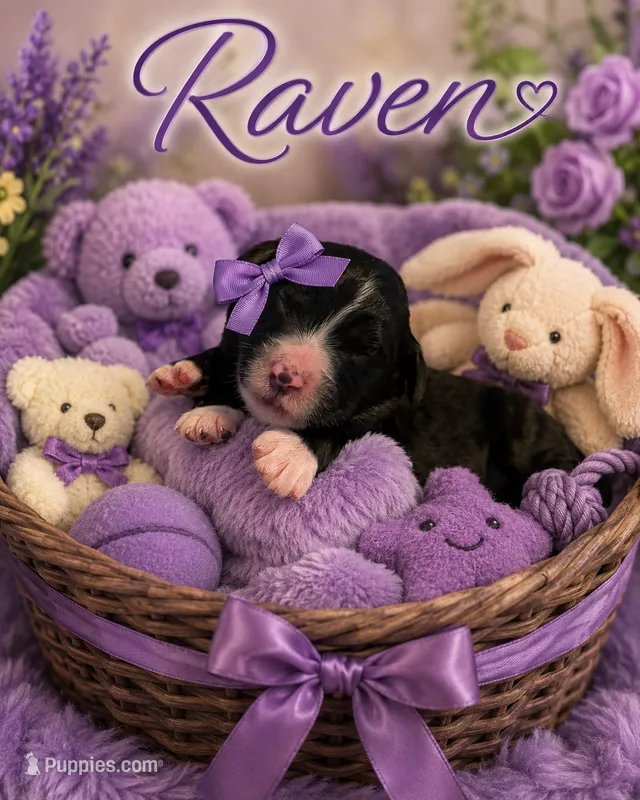Raven – Bernedoodle puppy for sale in New Port Richey, FL