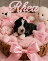 Rhea, a female Bernedoodle for sale in New Port Richey, FL – 1 of 1
